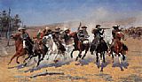 A Dash for the Timber by Frederic Remington